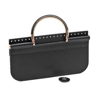 Patella Soho color match en simili cuir Noir