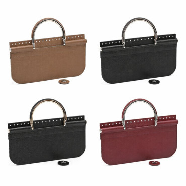 Burgundy Soho Flap with Silver Handle | Tessiland