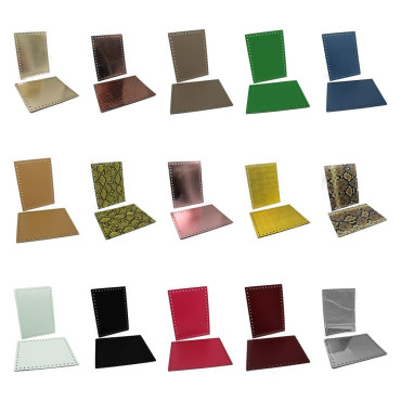 Laterali Stilondas Forati in Similpelle 18x24 cm Tessiland 2 pz