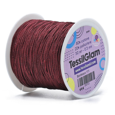 TessilGlam filato per bijoux Bordeaux 111