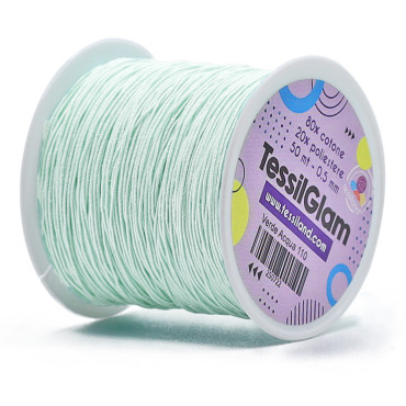 TessilGlam hilo para bisutería Verde Acqua 110