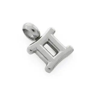 Pendentif Signe Astrologique Gemelli Argento
