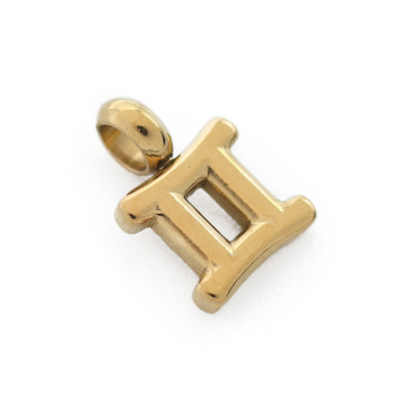 Ciondolo Zodiacale Acquario Argento Gemelli Oro