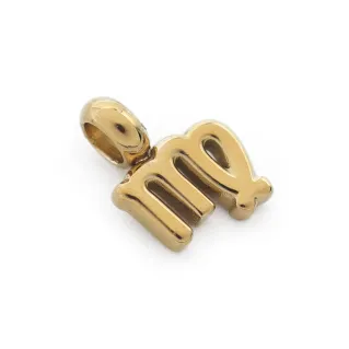Zodiac Sign Pendant Vergine Oro