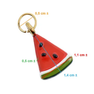 Pendentif Pastèque Or détail estival chic | Tessiland