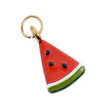 Ciondolo Anguria Oro dettaglio estivo chic | Tessiland