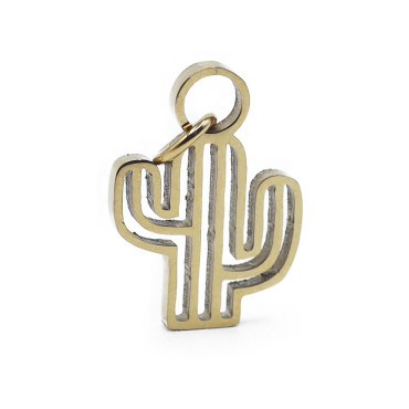Ciondolo Cactus Oro stile wild-chic moderno | Tessiland