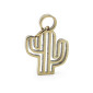 Gold Cactus Pendant in modern wild-chic style | Tessiland