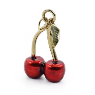 Colgante Cherry Oro toque lindo y brillante | Tessiland