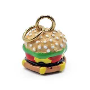 Colgante Hamburguesa Oro mini golosidad trendy | Tessiland