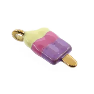 Pendentif Glace en Or douceur pastel kawaii | Tessiland