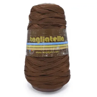 Ruban Tagliatella tubulaire pour sacs et décoration 200g Caffè