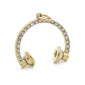 Pendentif Radio Crystal Or look vintage brillant | Tessiland