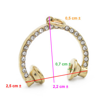 Ciondolo Radio Crystal Oro