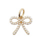 Bow Pendant Pearl Gold elegant chic | Tessiland