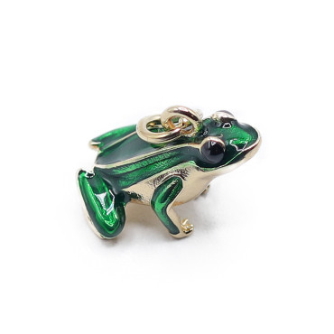 Ciondolo Frog Oro charm scenografico e pop | Tessiland