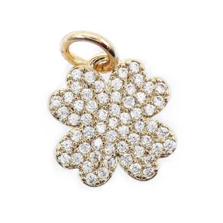 Colgante Lucky Star Oro pavé de strass luminosos | Tessiland