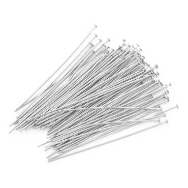 copy of Eye Pins 70 mm Light Silver Nickel Free 25 pcs Argento