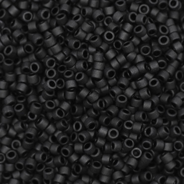 Miyuki Delica 11 0 perline giapponesi cilindriche per bijoux Nero DB-310