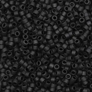 Perles Miyuki Delica 11 0 en verre japonais cylindriques pour bijoux Nero DB-310