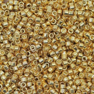 Perles Miyuki Delica 11 0 en verre japonais cylindriques pour bijoux Oro DB-1832