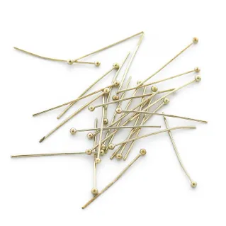 DQ Nickel Free Ball Head Pins for Jewelry and Beads Oro