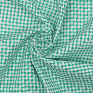 Tissu à carreaux vichy pour doublures et couture créative Verde