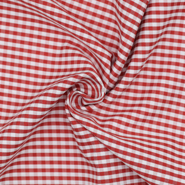 Fodera per borse a quadretti vichy per fodere e cucito creativo Rosso