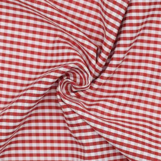Funda para bolsas a cuadros vichy para forros y costura creativa Rosso