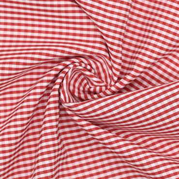 Fodera per borse a quadretti vichy per fodere e cucito creativo Rosso