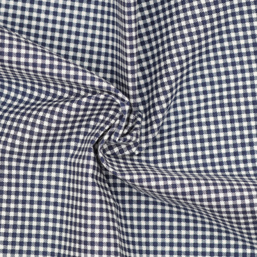 Tessuto a quadretti vichy per fodere e cucito creativo Blu notte
