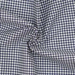 Tissu à carreaux vichy pour doublures et couture créative Blu notte