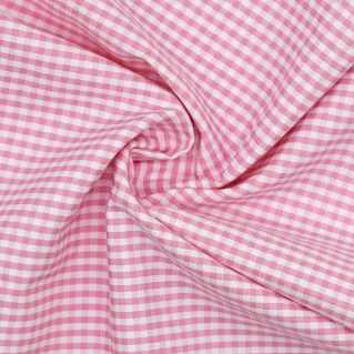 Funda para bolsas a cuadros vichy para forros y costura creativa Rosa