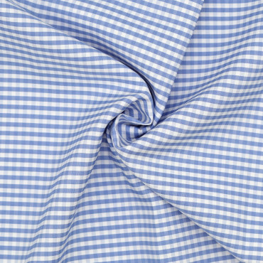 Fodera per borse a quadretti vichy per fodere e cucito creativo Celeste