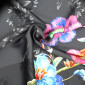 Fodera Fiori Noir per borse e cucito creativo 70x100 cm | Tessiland