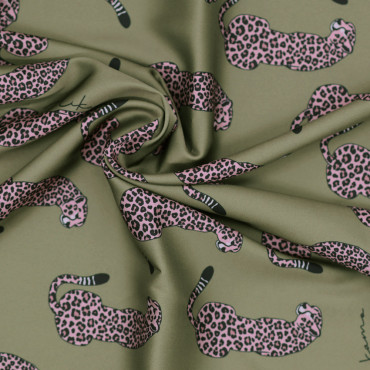 Fodera animalier Pantera Rosa 70x100 per borse | Tessiland