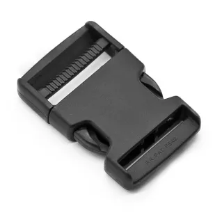 Plastic Snap Buckle in Nylon for Backpacks  Pouches and Belts Black