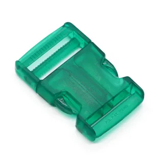 Hebilla de clic de nylon para mochilas  riñoneras y cinturones Verde