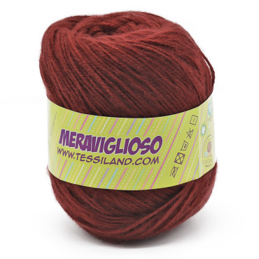 Meraviglioso microfibre acrylique pelote 100g Burgundy