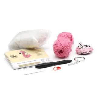 Flo the Flamingo Amigurumi Keyring Kit Anchor | Tessiland