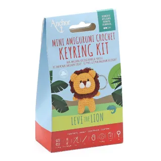 Levi the Lion Amigurumi Keyring Kit Anchor | Tessiland