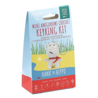 Anchor Hank the Hippo Amigurumi Keyring Kit | Tessiland