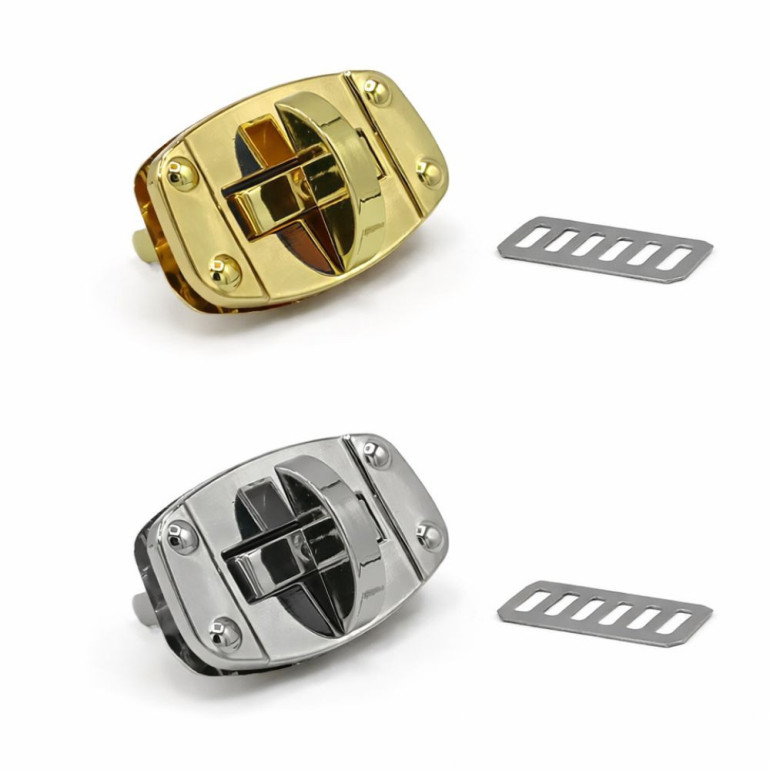 Chiusura a girello Grid 47x27mm per borse