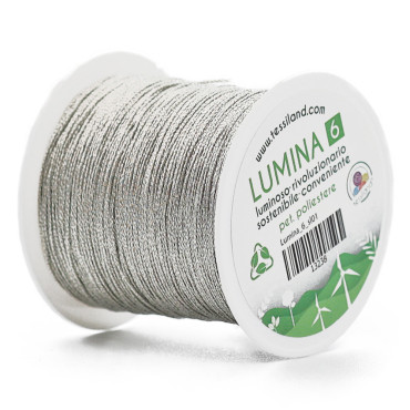 Filato per Bijoux Lumina 6 per Uncinetto Argento sl01