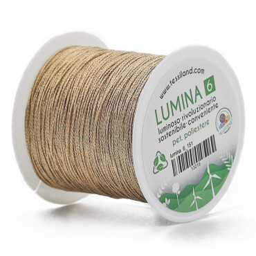 Filato per Bijoux Lumina 6 per Uncinetto Beige 151