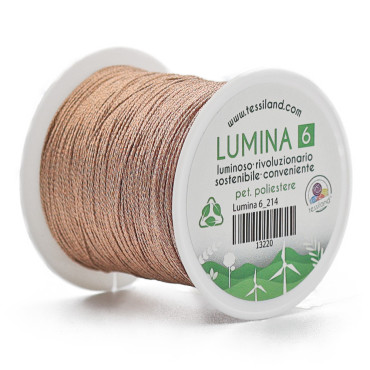 Filato per Bijoux Lumina 6 per Uncinetto Beige 214