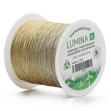 Filato per Bijoux Lumina 6 per Uncinetto Beige 7272