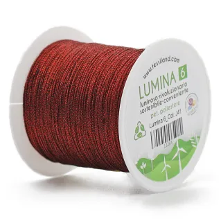 Lumina 6 Hilo para bisutería para ganchillo Bordeaux j41