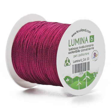 Filato per Bijoux Lumina 6 per Uncinetto Fuxia 23