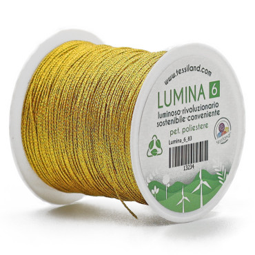 Filato per Bijoux Lumina 6 per Uncinetto Oro 83